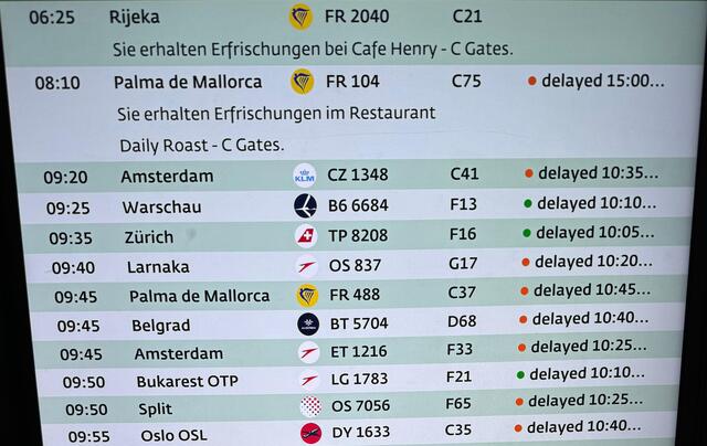 Die derzeitige Lage mit dem Dauerregen und Unwetter trifft auch den hiesigen Flugverkehr. | Foto: GERNOT BUCHEGGER / APA / picturedesk.com 