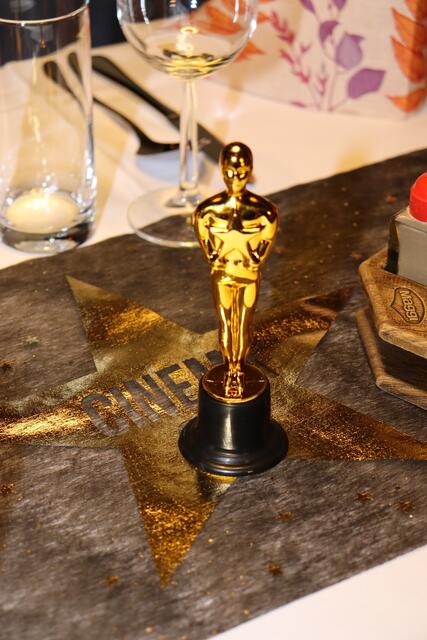 Oscars als Tischschmuck bei der Geburtstagsparty von Albert und Riki Vogl | Foto: Lederer