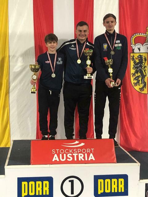 Jugend U16 v.l. Alexander Schopf, David Lettner, Moritz Schiefer