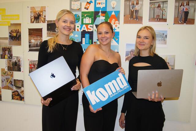 Hannah, Lena und Kathrin genossen Arbeit und Urlaub auf Malta.   Foto: Robert Kalss

