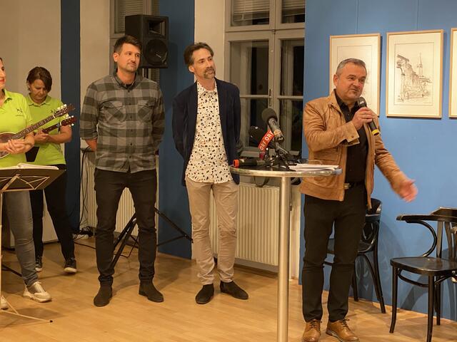 Eröffnung mit Manfred Leiter und KUGA-vorstand Marko Zvonarich