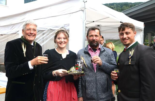 Peter Kaiser, Celina Ploder, Günter und Daniel Steiner