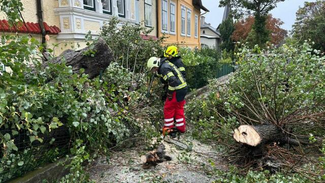 Unwetter wütet über Badens Innenstadt | Foto: Freiwillige Feuerwehr Baden-Stadt 
