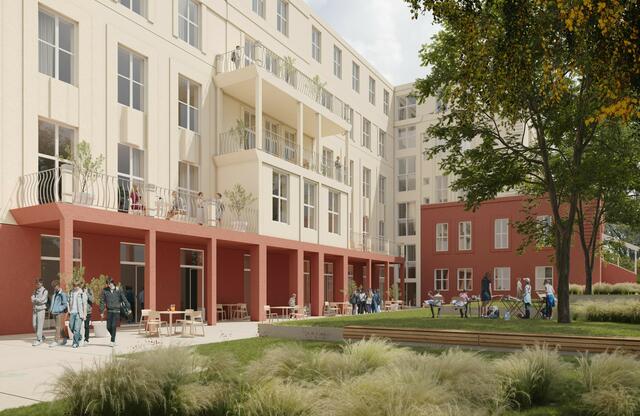 Ende 2024 soll der Schulcampus fertig gebaut werden. | Foto: Franz &amp; Sue ZT GmbH