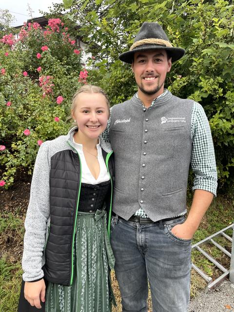OL Anna Permoser und Obmann Christoph Thaler freuten sich über viel Zusammenhalt beim Ausrichten des großen Fests.  | Foto: Mair