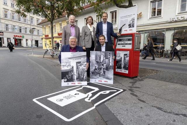 Helmut Eberhart (Universität Graz), Barbara Eibinger-Miedl (Wirtschaftslandesrätin), Jürgen Roth (Bundesobmann Energiehandel) sowie Harald Pfleger (Tankstellen-Obmann) und Oliver Käfer (Fachgruppen-Geschäftsführer) | Foto: Helmut Lunghammer