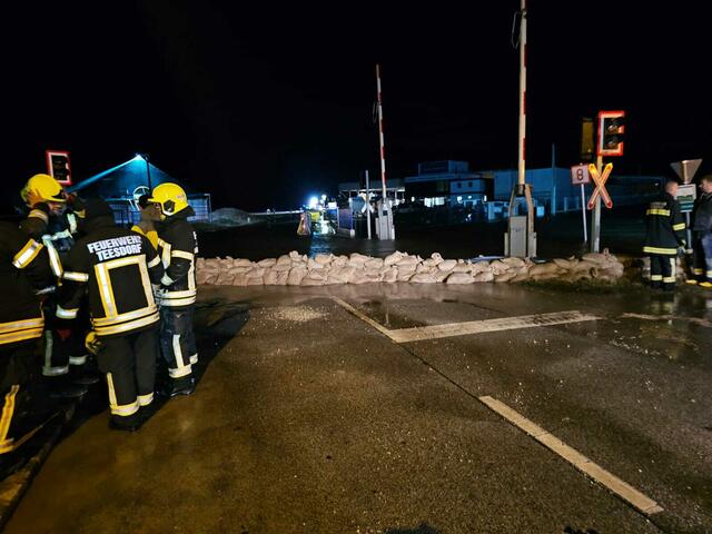 Sandsäcke in Teesdorf | Foto: Gemeinde Teesdorf