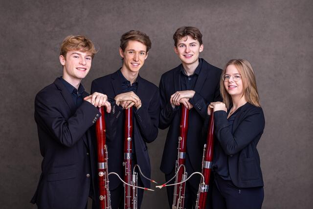 Das Fagottquartett freut sich auf viele Besucher. | Foto: Georg Schlemmer