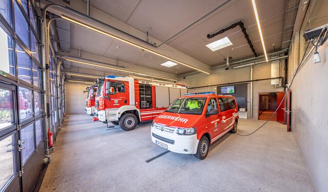 Im Innenbereich des neuen Feuerwehrhauses. | Foto: Heimo Spindler