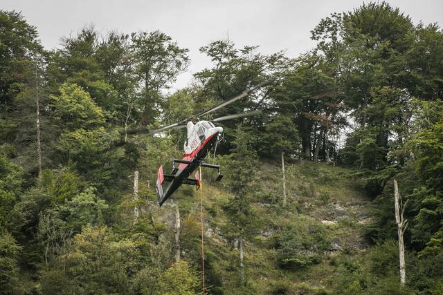 Hubschrauber-Transportflüge am Kapuzinerberg finden wieder am 17. September statt.  | Foto: Archivfoto: Stadt Salzburg/Wildbild