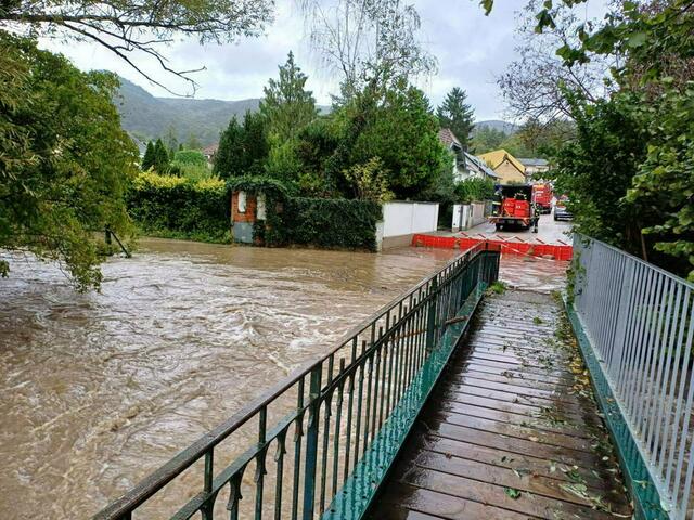 Unwetter-Einsatz in Gaaden (Bezirk Mödling) | Foto: FF Gaaden