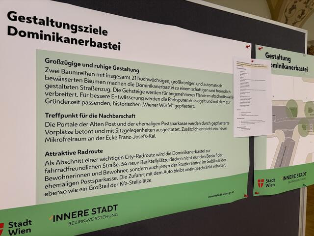 Auch in der Dominikanerbastei werden die Parkflächen mit "Wiener Würfel" gestaltet. Die Anzahl verringert sich. Die kleinere Anzahl an Parkflächen soll durch die Verkehrsberuhigung, auf die der Bezirk pocht, ausgeglichen werden. | Foto: Michael Marbacher/ MeinBezirk
