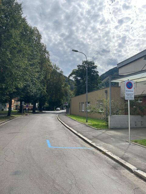 Vor der Volksschule Göss wurden Elternhaltestellen eingerichtet.  | Foto: Wolfgang Gaube