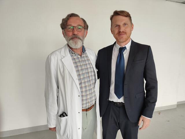 Karl Markovics und Andreas Ortner bei Dreharbeiten in Wien | Foto: Ortner