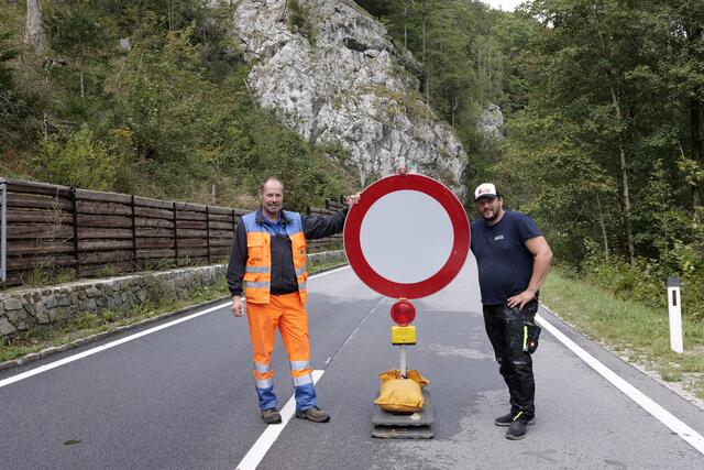 Walter Polleres und Mario Posch hoben die Sperre auf. | Foto: Santrucek