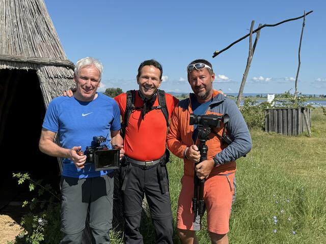 Sind für den Dreh der Folge verantwortlich: Manfred Rastl, Alexander J. Rüdiger und Markus Raich | Foto: Doris Schmid