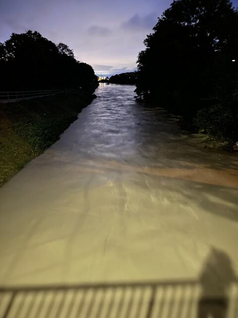 So sah der Wienfluss nachts aus. | Foto: Stadtgemeinde Purkersdorf