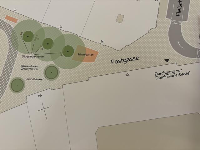 Zwischen Fleischmarkt und Barbaragasse wird die Postgasse zur Fußgängerzone. | Foto: Michael Marbacher/ MeinBezirk
