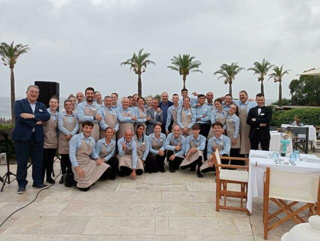 Amelie Wieser, Katharina Fuchs und Martina Müller als wertgeschätzte Mitglieder des Hotelteams in Sardinien. Foto: HBLW 