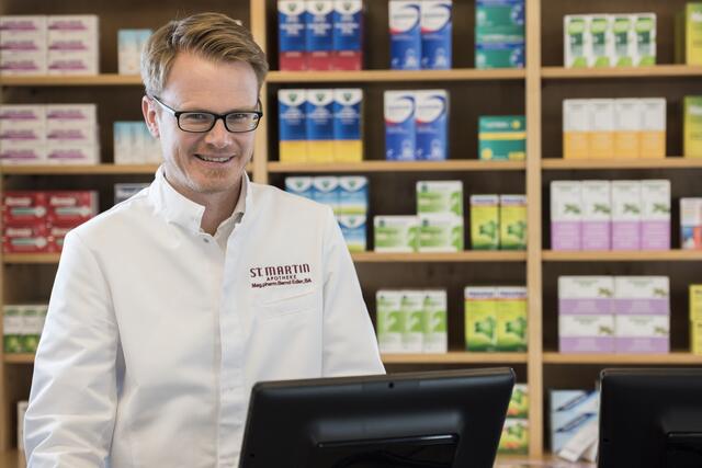 Bernd Edler führt die Apotheke in St. Martin seit 2016. | Foto: Stefano Lunardi