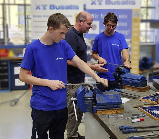 David Metzinger, Leonhard Grubner und Deniz Schaupp | Foto: Busatis