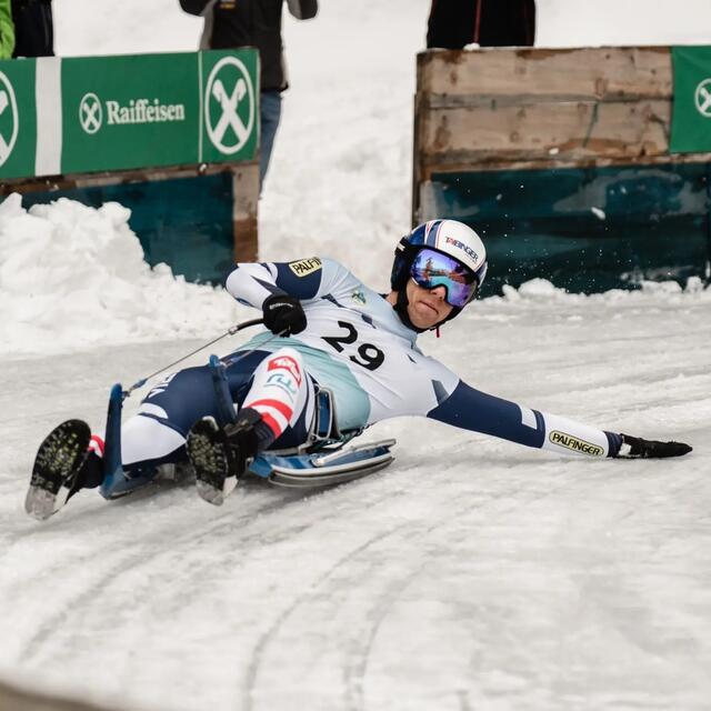 Michael Scheikl, der beste Naturbahnrodler Österreichs. | Foto: A. Ebermann