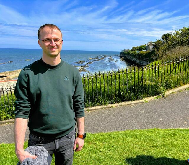 In Schottland fühlt er sich wohl: Der aus Schärding stammende Wissenschaftler Franz Gruber: Kein Wunder bei dieser imposanten Landschaft. | Foto: Gruber