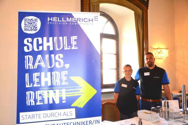 Marina Kaltenhofer und Martin Erletz vom Maschinenbauer Hellmerich, Seeboden