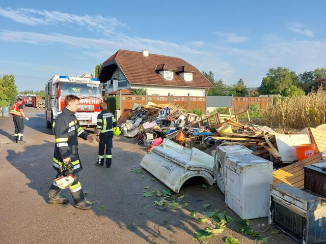 Viele Menschen im Bezirk Melk hat das Hochwasser besonders hart erwischt. | Foto: FF Waidhofen/Thaya
