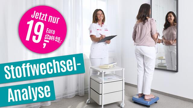 Jetzt Stoffwechsel-Analyse bis 25. Oktober nutzen und den ersten Schritt zu einem leichteren und gesünderen Leben machen!