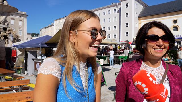 Ohne Tracht auf den Rupertikirtag? Wir haben bei den Festbesuchern nachgefragt. | Foto: Stefan Schubert