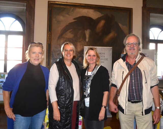 Zweite Bürgermeisterin Angelika Hinteregger, Bildungsreferentin Almut Smoliner, Veranstalterin Carmen Scherngell und Messeinitiator Gerfried Wagner