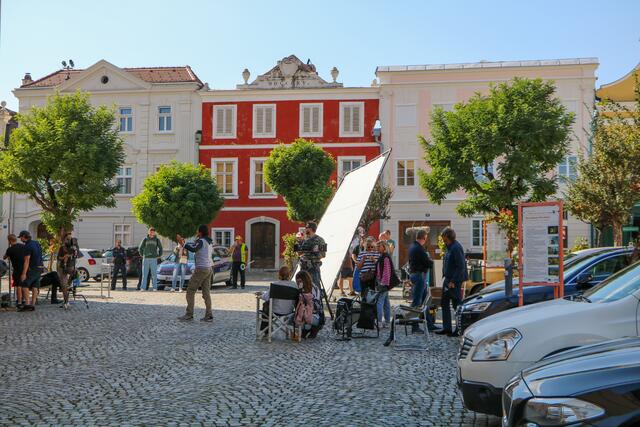 Einige Szenen wurden am Retzer Hauptplatz gedreht.