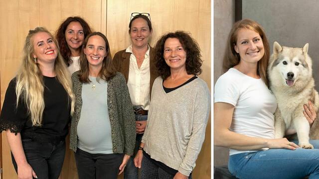 Links: Der Vorstand des Tierschutzvereins Wolfsberg. Rechts: Renate Meißl mit Therapiehündin Zena | Foto: Privat