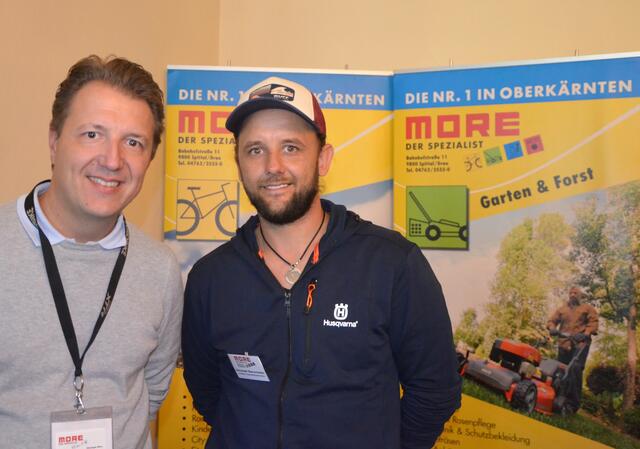 Christoph More von der gleichnnamigen Maschinenfirma und Christoph Obrscheider