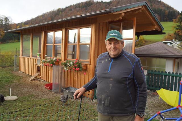 Kein Ferienhaus - sondern ein Hühnerstall, so Toni Zuckerstätter.