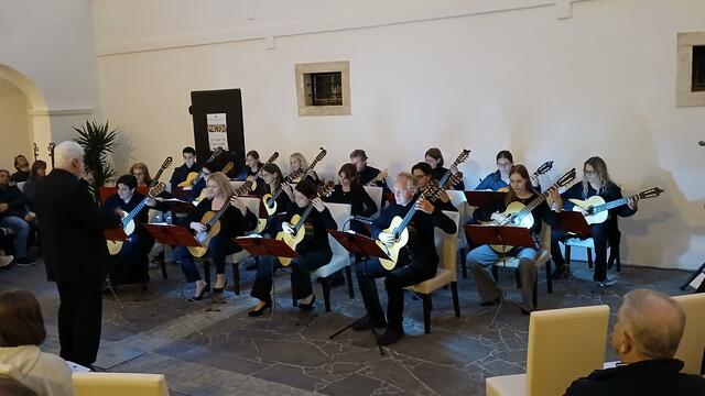 Das Gitarren Orchester Graz gab ein Konzert in Schloss Dornhofen bei Eggersdorf. | Foto: MeinBezirk/Hofmüller