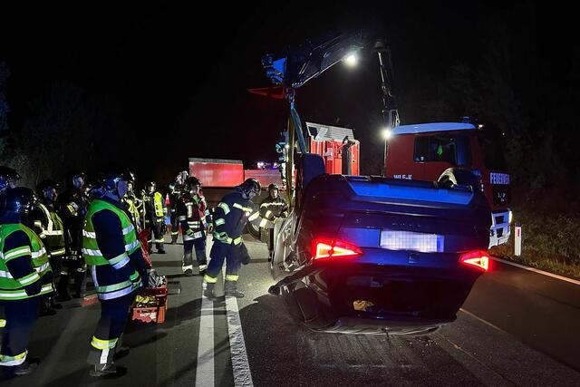 Zu dem Verkehrsunfall kam es auf dem Abschnitt der Schnellstraße 31 zwischen Neutal und Weppersdorf. | Foto: Feuerwehr Weppersdorf