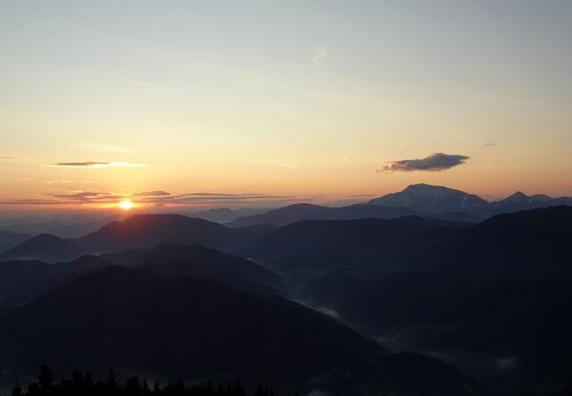 Sonnenaufgang im Mostviertel