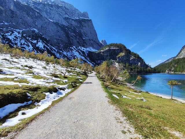 nach der Rast gehen wir die selbe Strecke zurück... | Foto: I.Wozonig