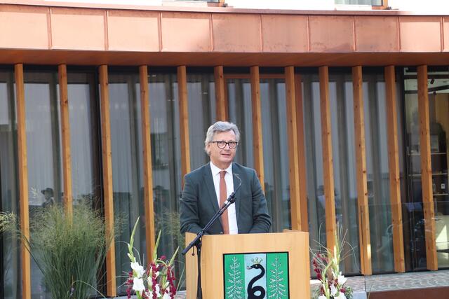 Bezirkshauptmann Andreas Weitlaner: "Das neue Gemeindeamt ist ein Meilenstein und ein Zeichen für Fortschritt uns Zusammenarbeit" | Foto: Edith Ertl