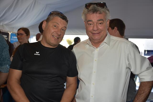 TAg des Sspöorts in Wien. Vizekanzler Werner Kogler und Josef Lumetsberger. | Foto: Robert Zinterhof