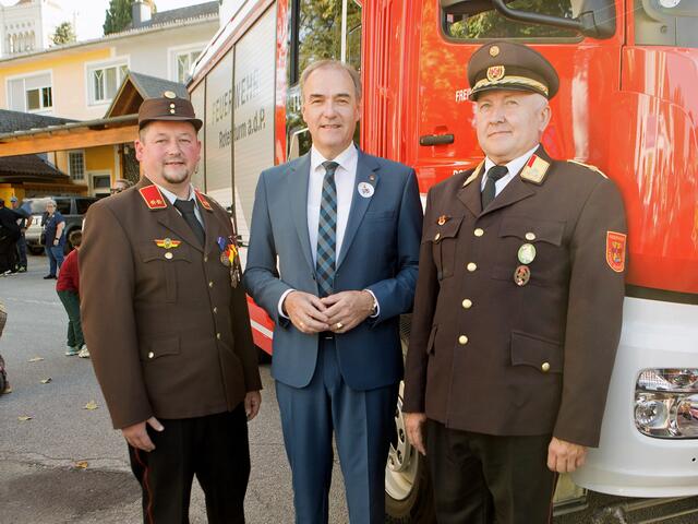 Marco Schwaiger mit Leonhard Schneemann und Wolfgang Kinelly | Foto: Landesmedienservice