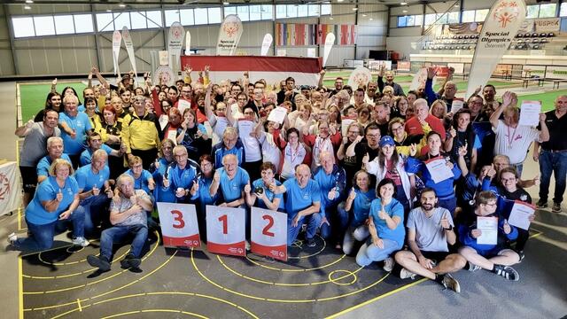 Gruppenfoto Tag 1 Doppelbewerbe | Foto: Special Olympics Österreich