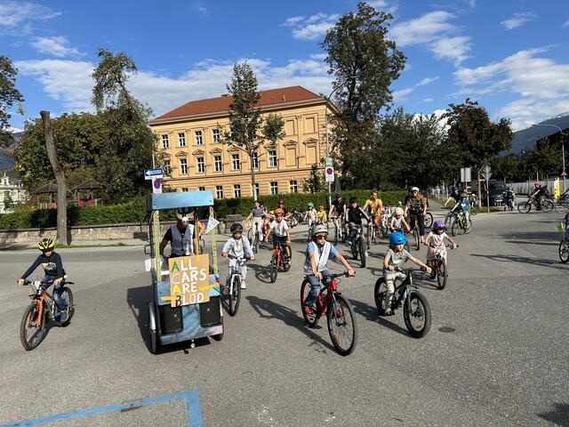 Bei der Kidical Mass am 21. September wurde für mehr Sicherheit auf den Straßen geradelt. | Foto: SOS-Kinderdorf