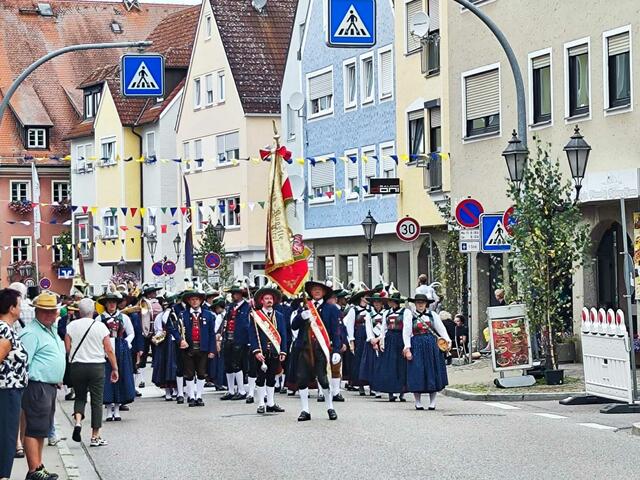 Die MK Steinach beim Landesfestumzug mit 90 Gruppen