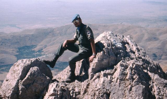 Gerhard Dujmovits kann auf fünf Einsätze als UN-Friedenssoldat auf den Golanhöhen zurückblicken. | Foto: privat