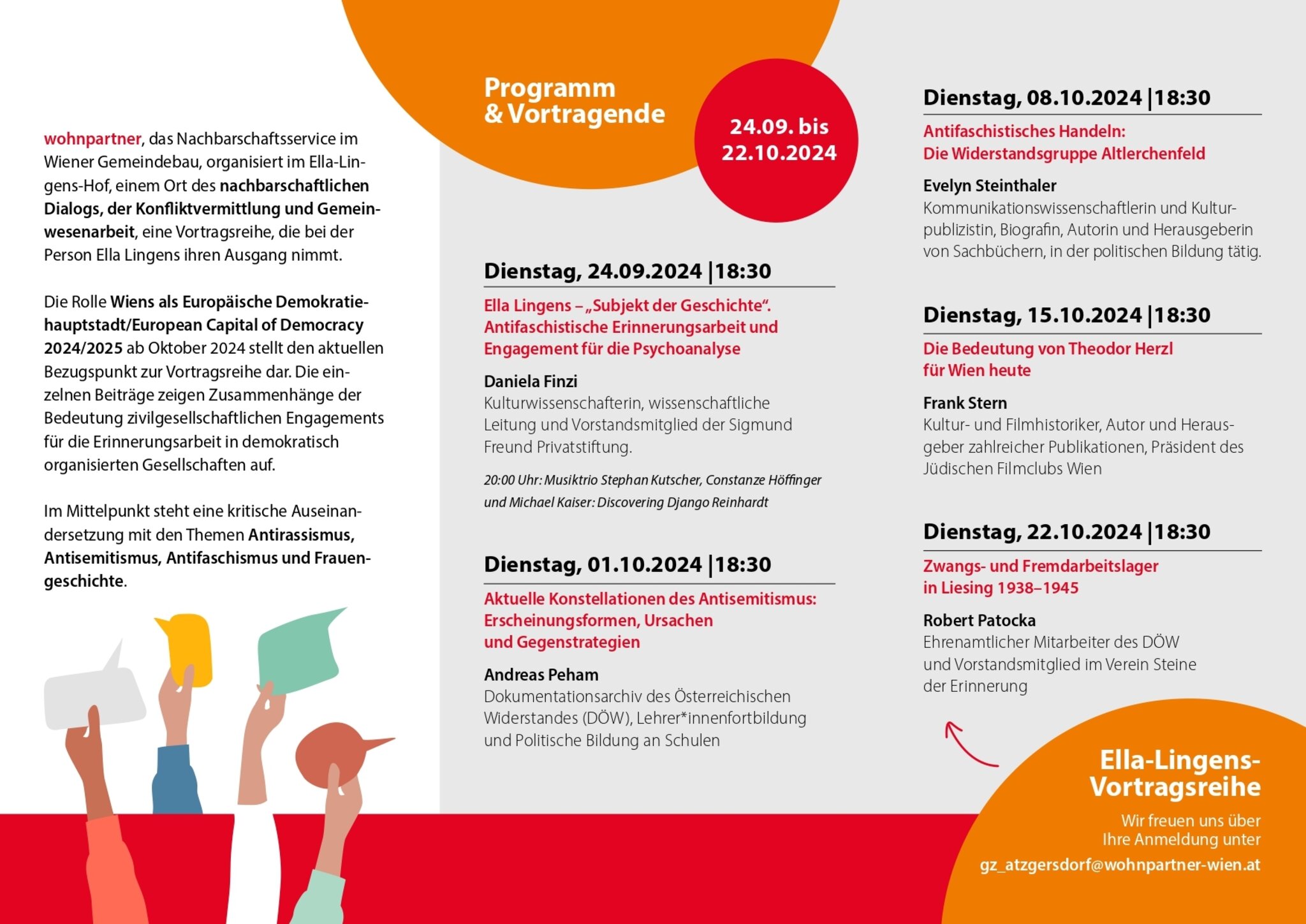 Erinnerungsarbeit Im Kontext Demokratie EllaLingensVortragsreihe Wien