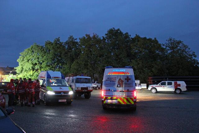 Das Rote Kreuz stand gut eine Woche im Dauereinsatz. | Foto: Rotes Kreuz Korneuburg