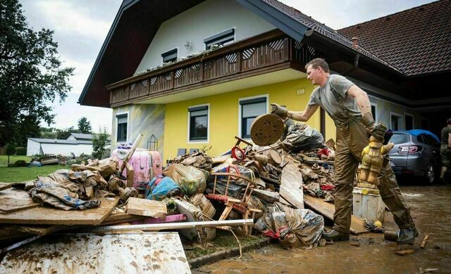 Sich um sein Eigentum zu kümmern, ist nur nachvollziehbar in Katastrophenfällen. Aber wie schaut es da konkret arbeitsrechlich aus? | Foto: Gemeinde Oberschützen